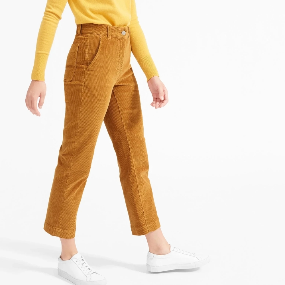 EVERLANE The Corduroy Straight-Leg Crop-6